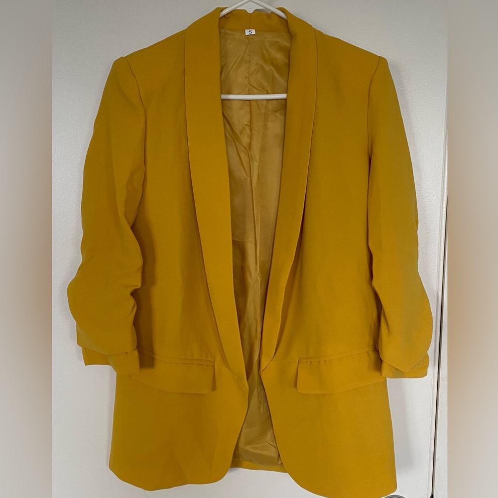 Sunshine Yellow Blazer